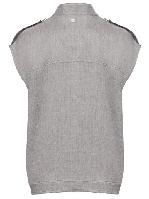 Жилет из вискозы и льна PANICALE