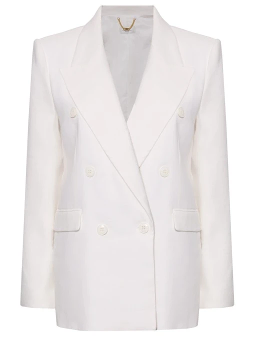 Пиджак из вискозы и льна ELISABETTA FRANCHI