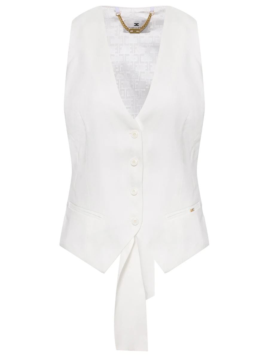 Жилет из вискозы и льна