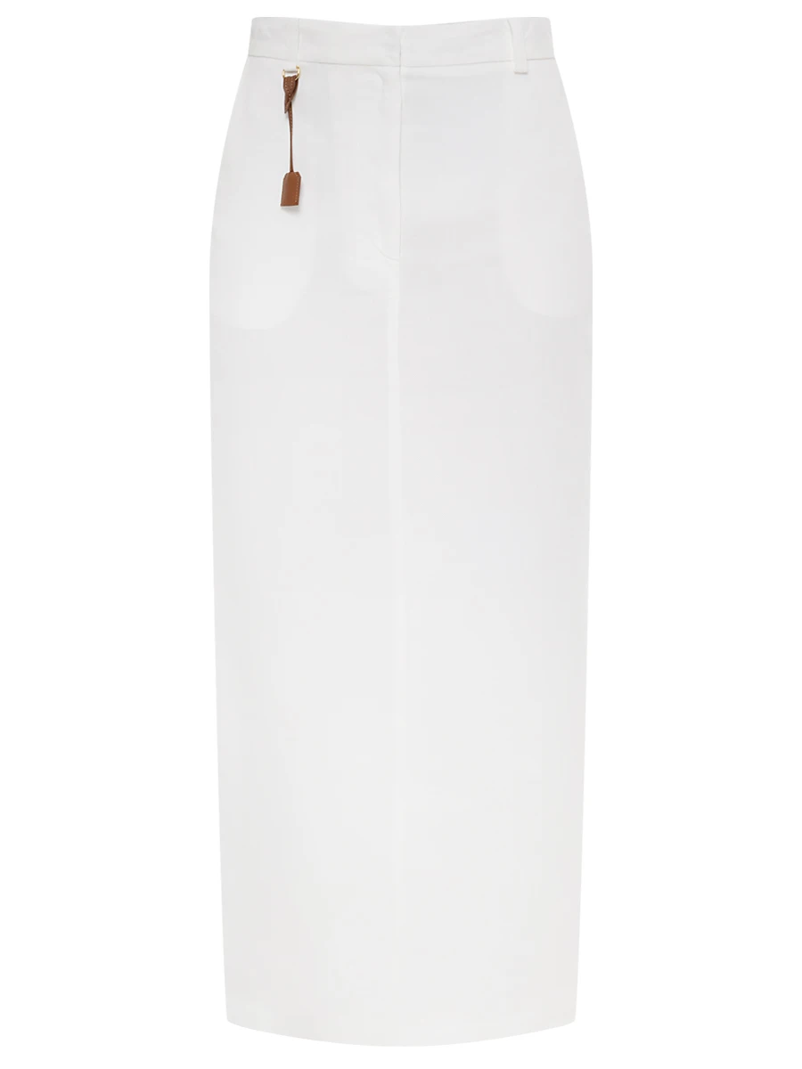 Юбка изо льна и вискозы