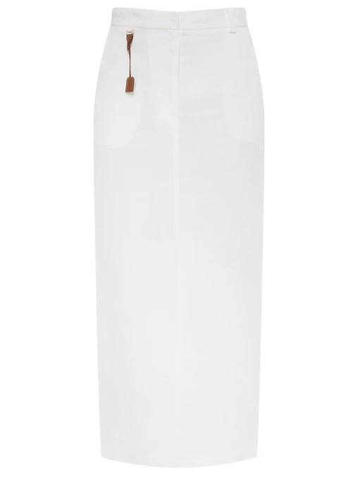 Юбка изо льна и вискозы ELISABETTA FRANCHI