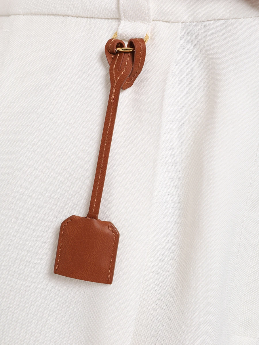 Брюки из вискозы и льна