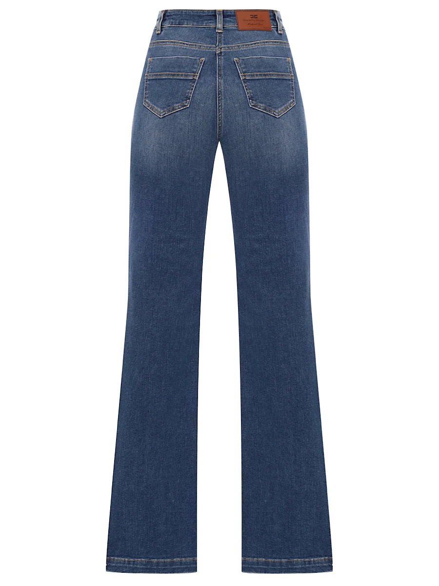 Джинсы-клеш хлопковые