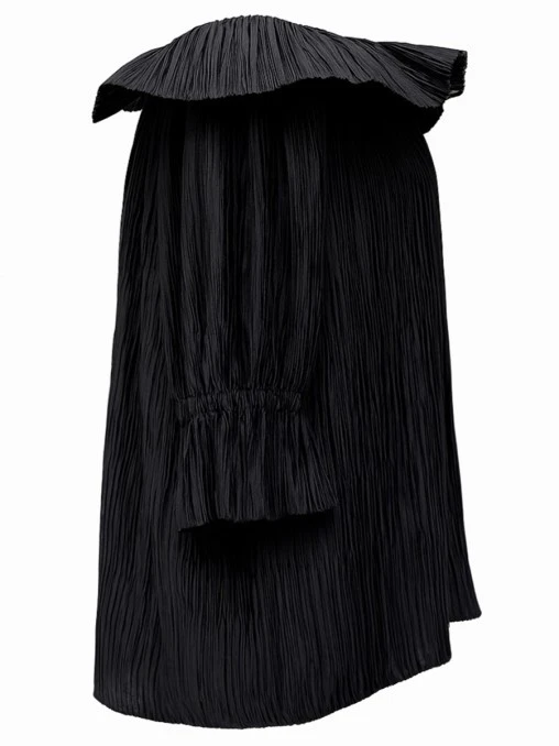 Блуза HERITAGE PLEATED однотонная SOROKA ON COURSE