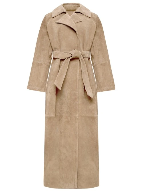 Тренч из замши ALVICHI