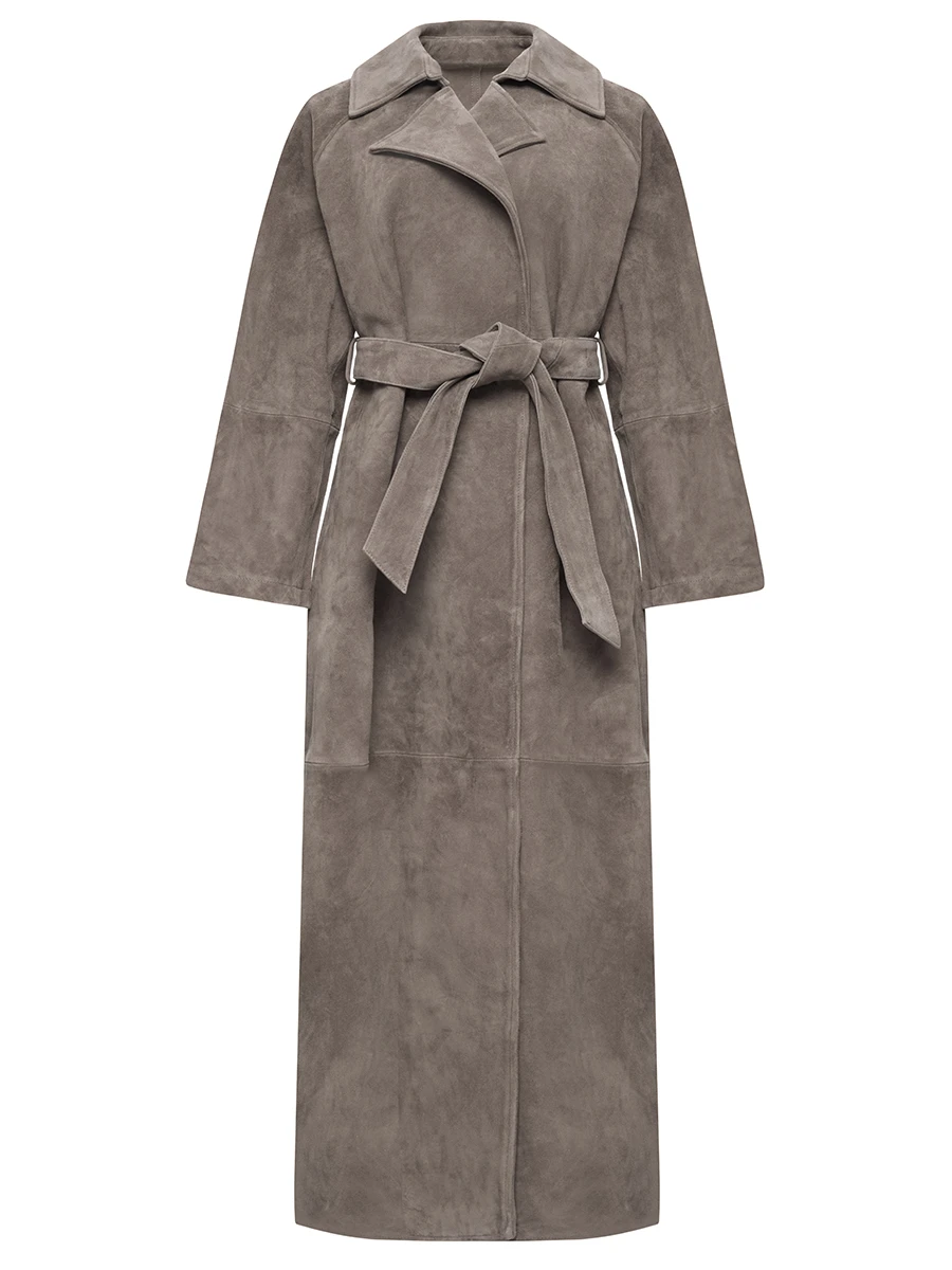 Тренч из замши