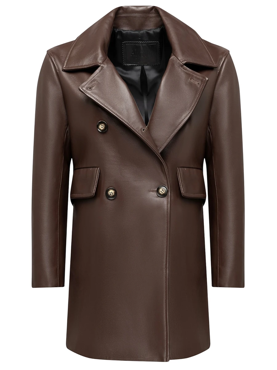 Тренч кожаный