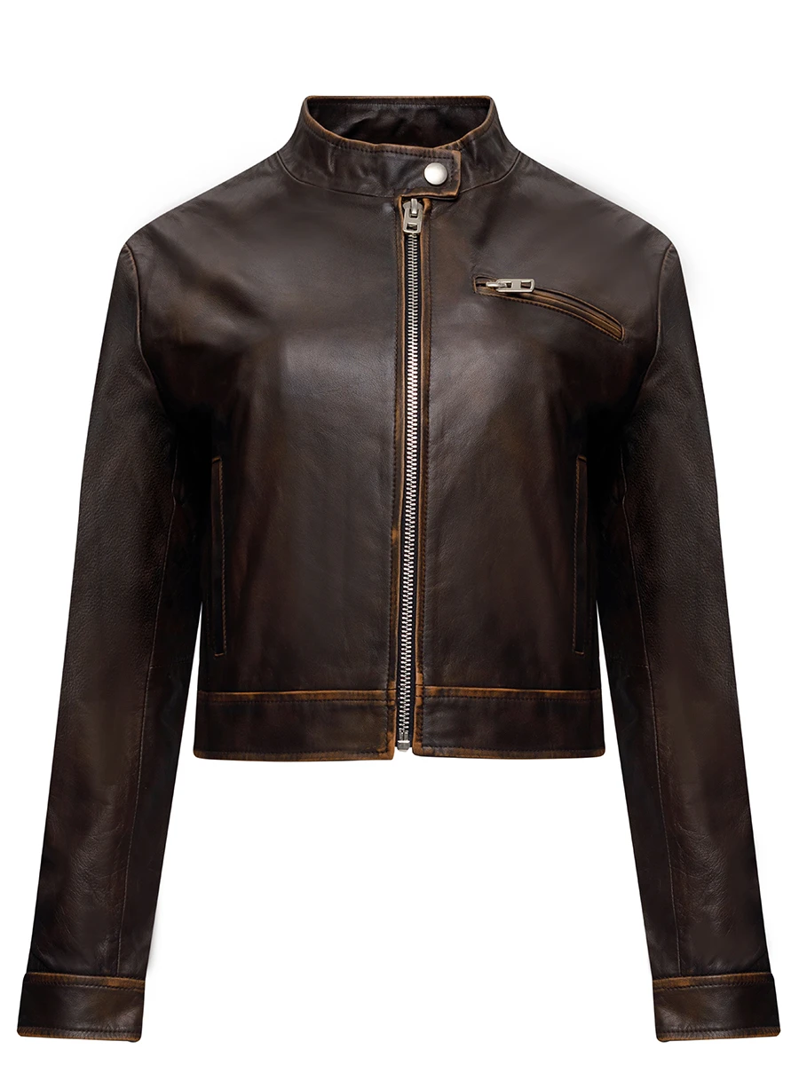 Куртка кожаная