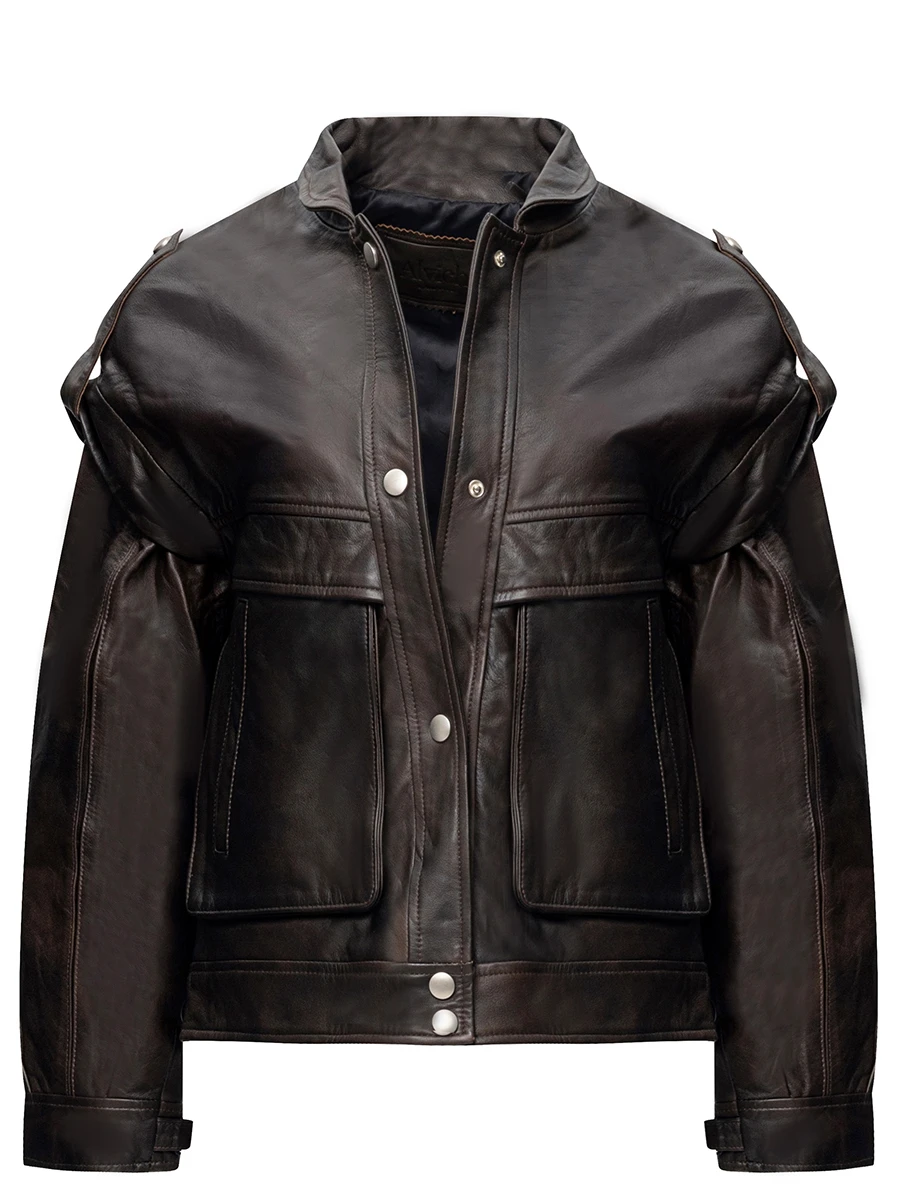 Куртка кожаная