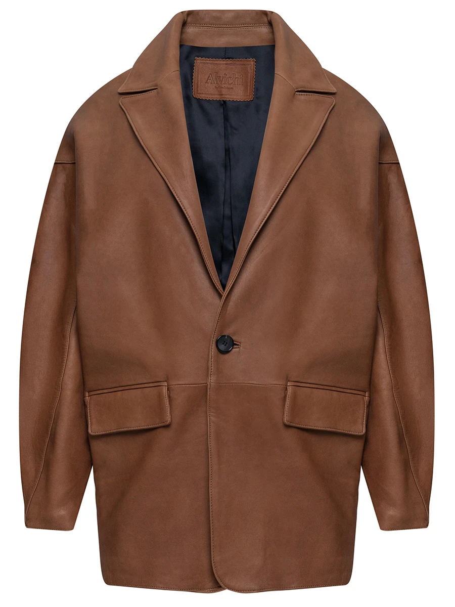 Пиджак кожаный