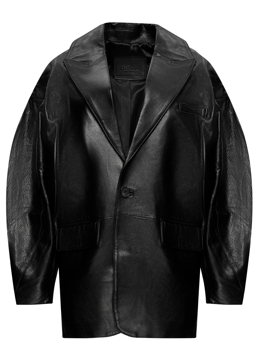 Пиджак кожаный