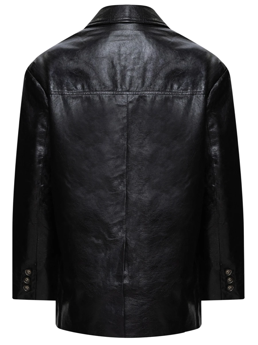 Пиджак кожаный