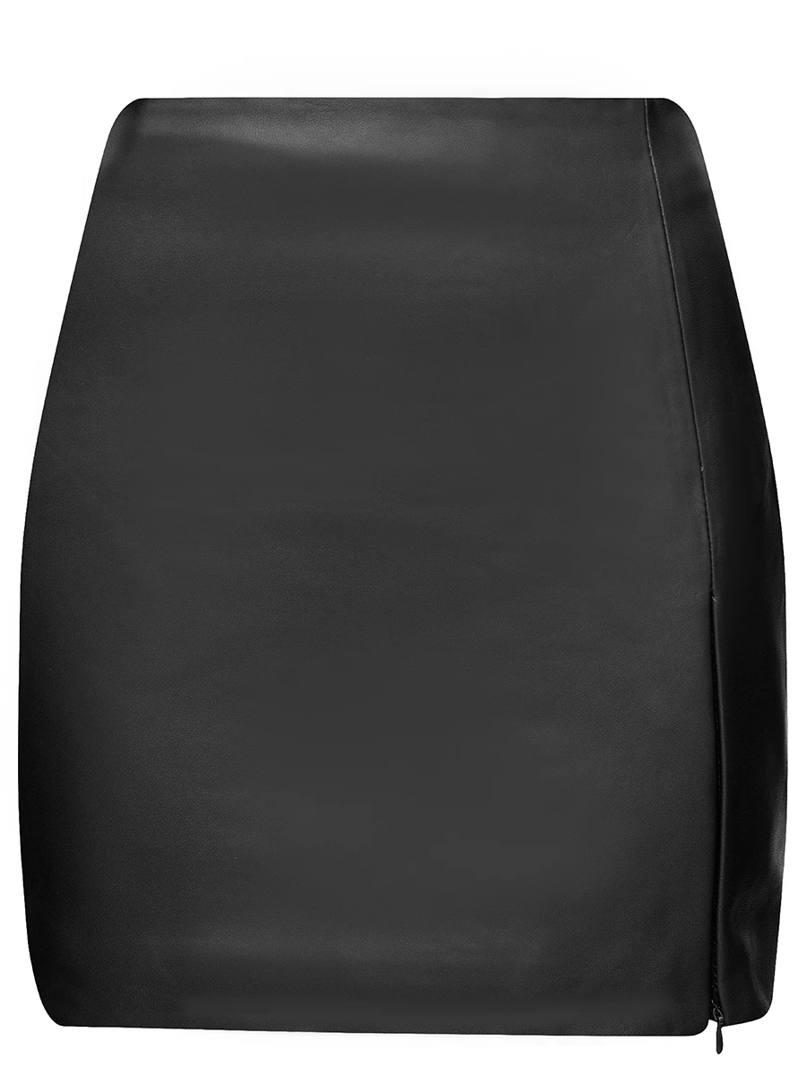 Юбка кожаная