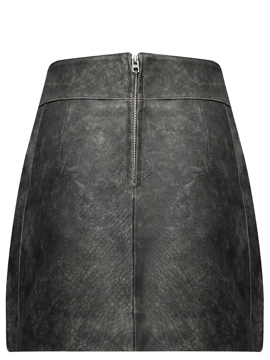 Юбка кожаная