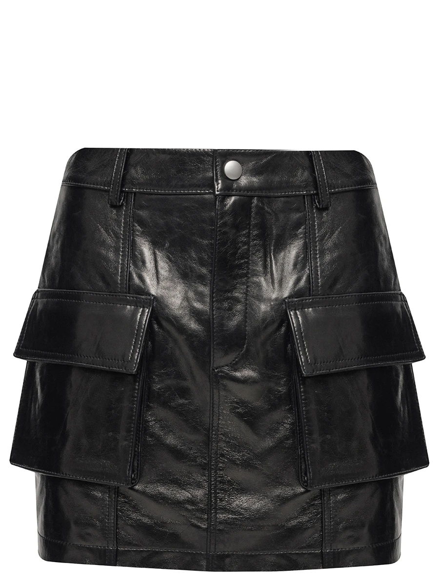 Юбка кожаная