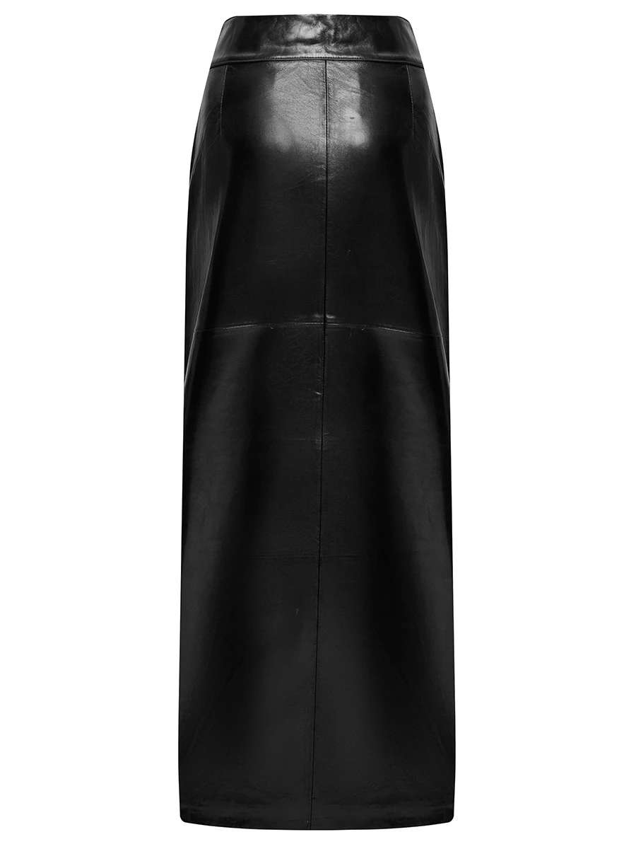 Юбка кожаная