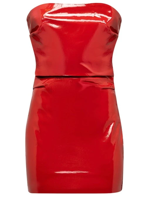 Платье кожаное ALVICHI