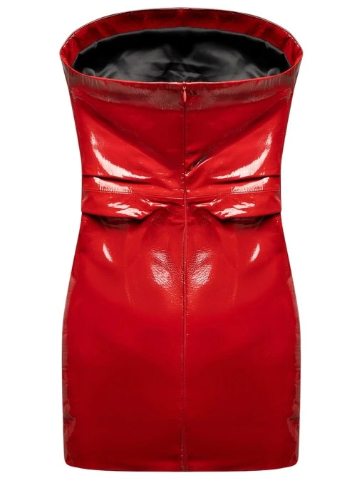 Платье кожаное ALVICHI