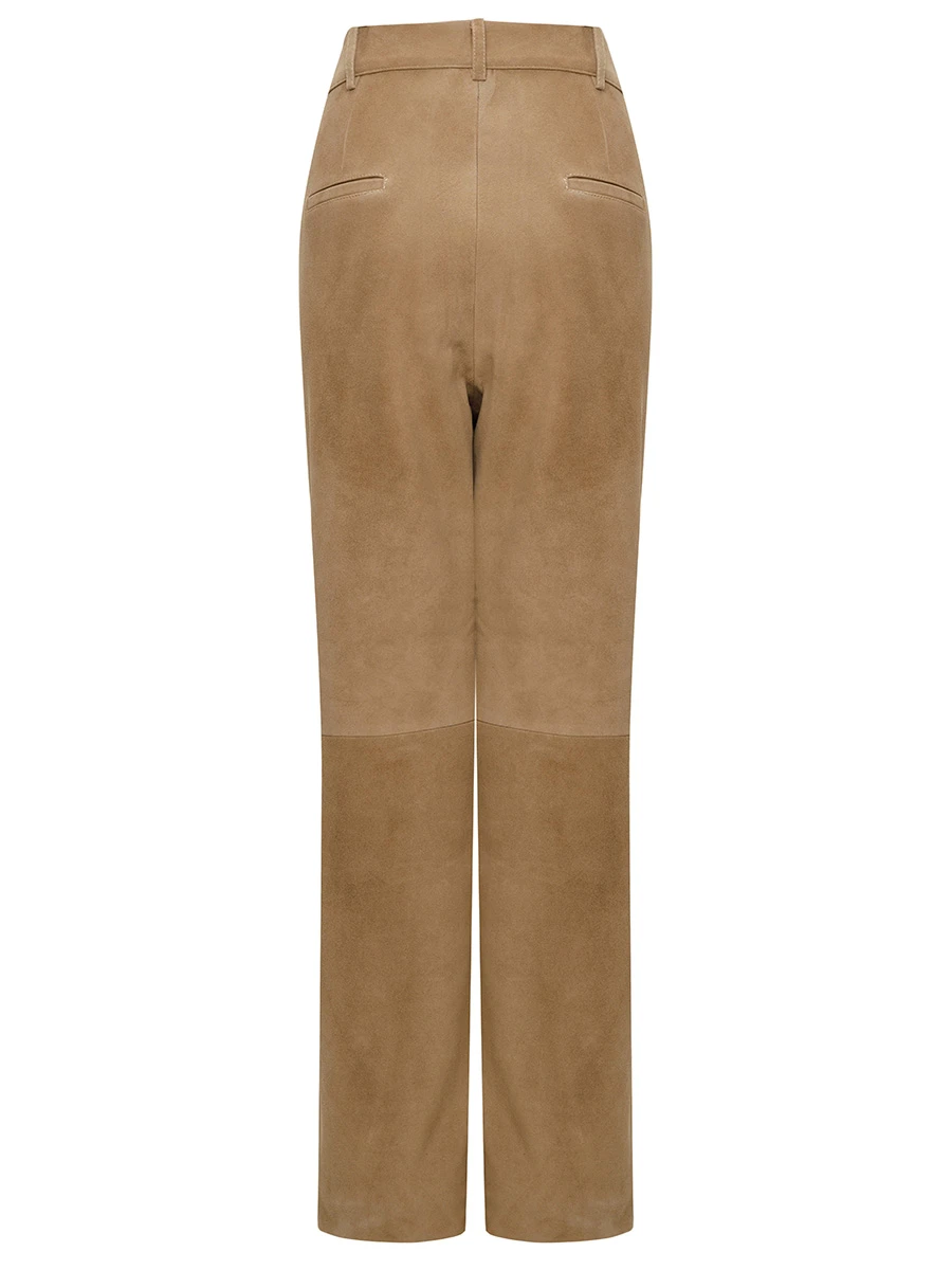 Брюки из замши