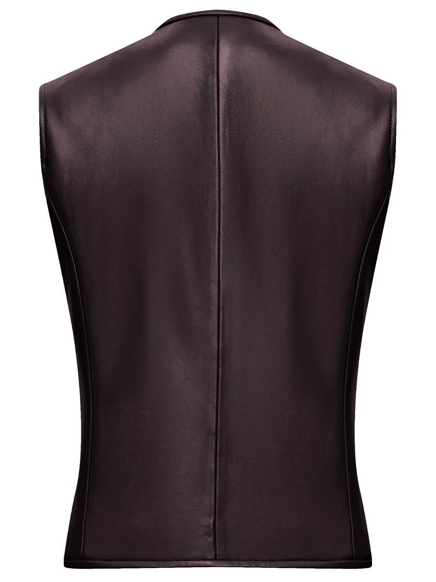 Жилет кожаный