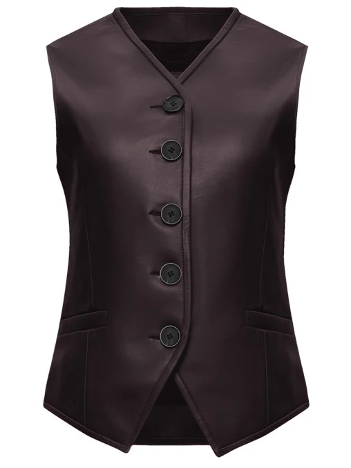 Жилет кожаный ALVICHI