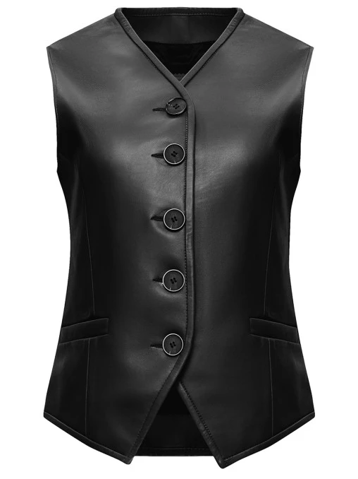 Жилет кожаный ALVICHI