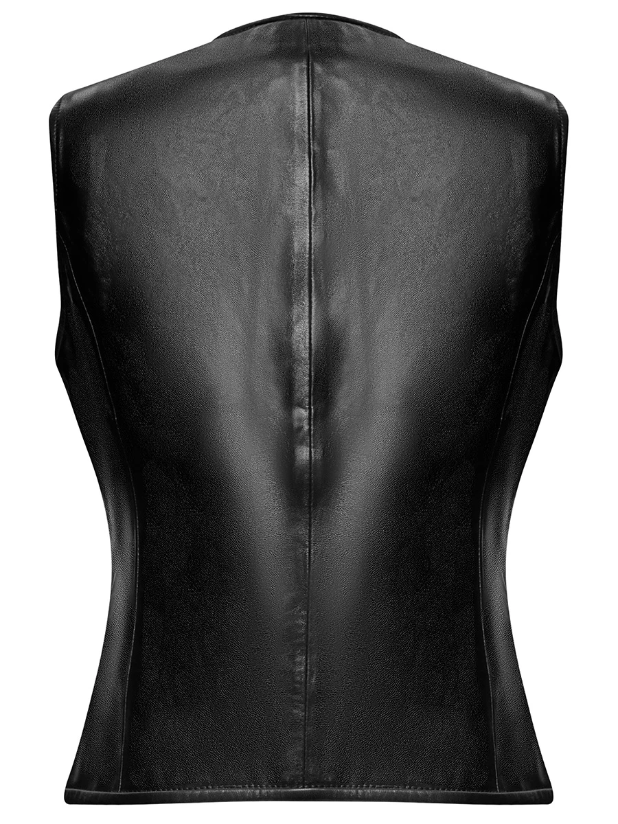 Жилет кожаный