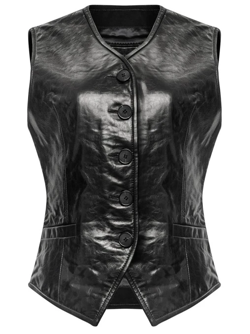 Жилет кожаный ALVICHI