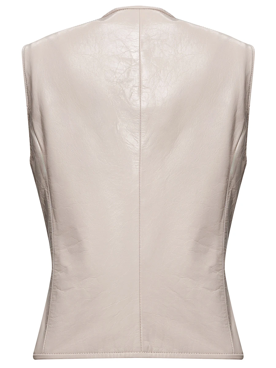 Жилет кожаный