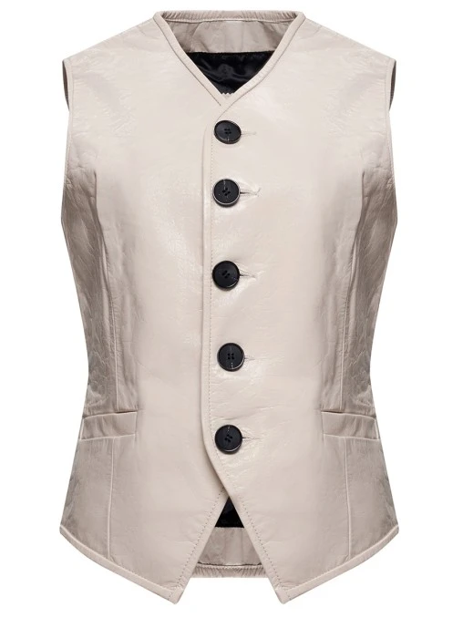 Жилет кожаный ALVICHI