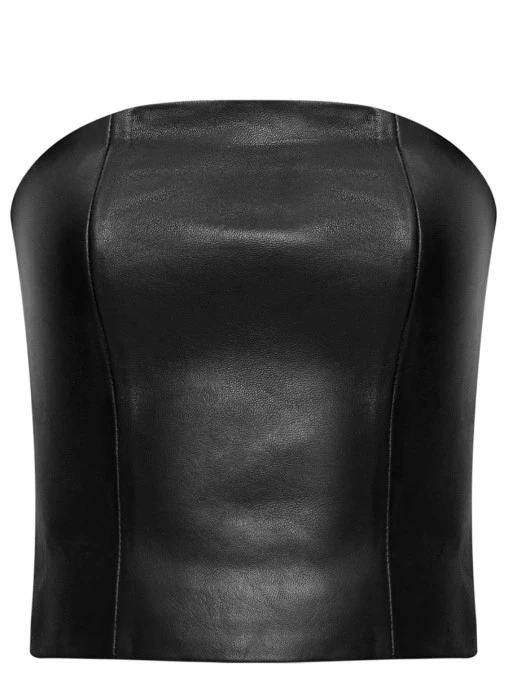 Топ кожаный ALVICHI