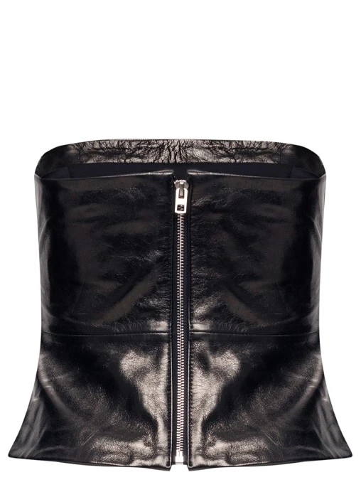 Топ кожаный ALVICHI