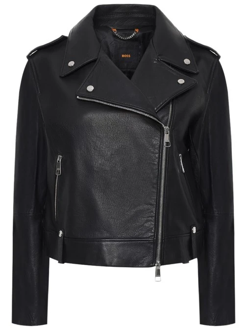 Куртка-косуха кожаная BOSS