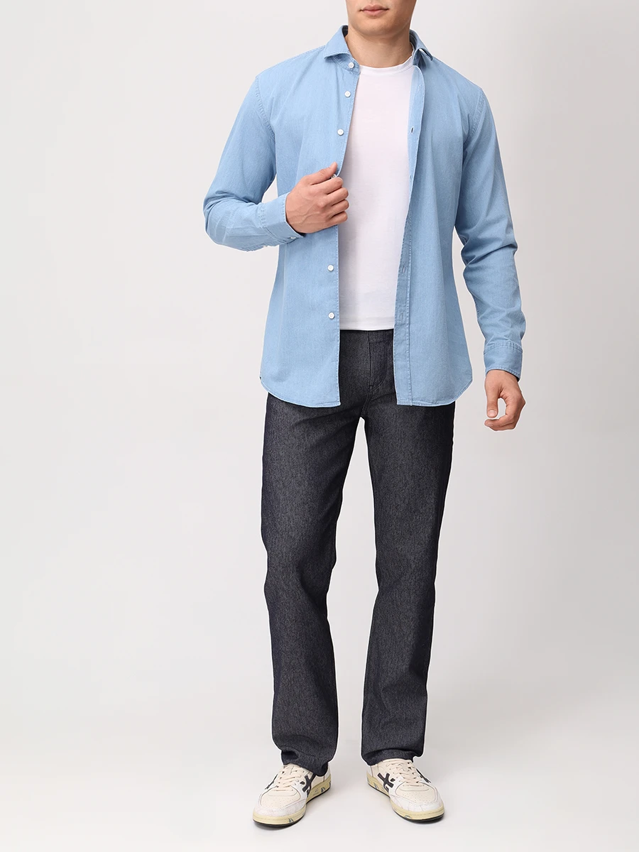 Рубашка Slim Fit хлопковая