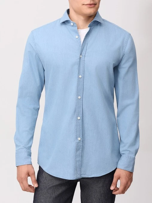 Рубашка Slim Fit хлопковая BOSS