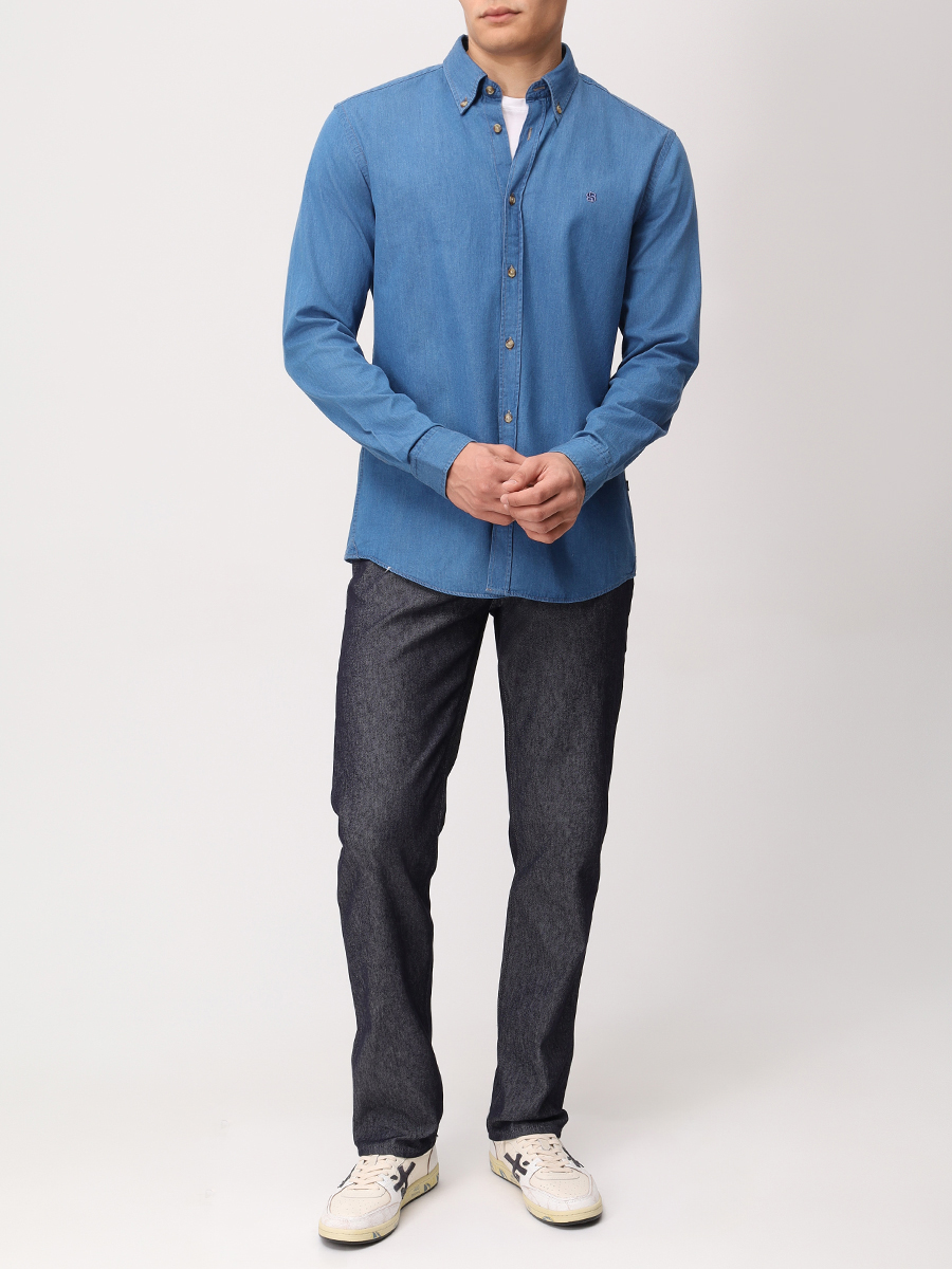 Рубашка Slim Fit хлопковая