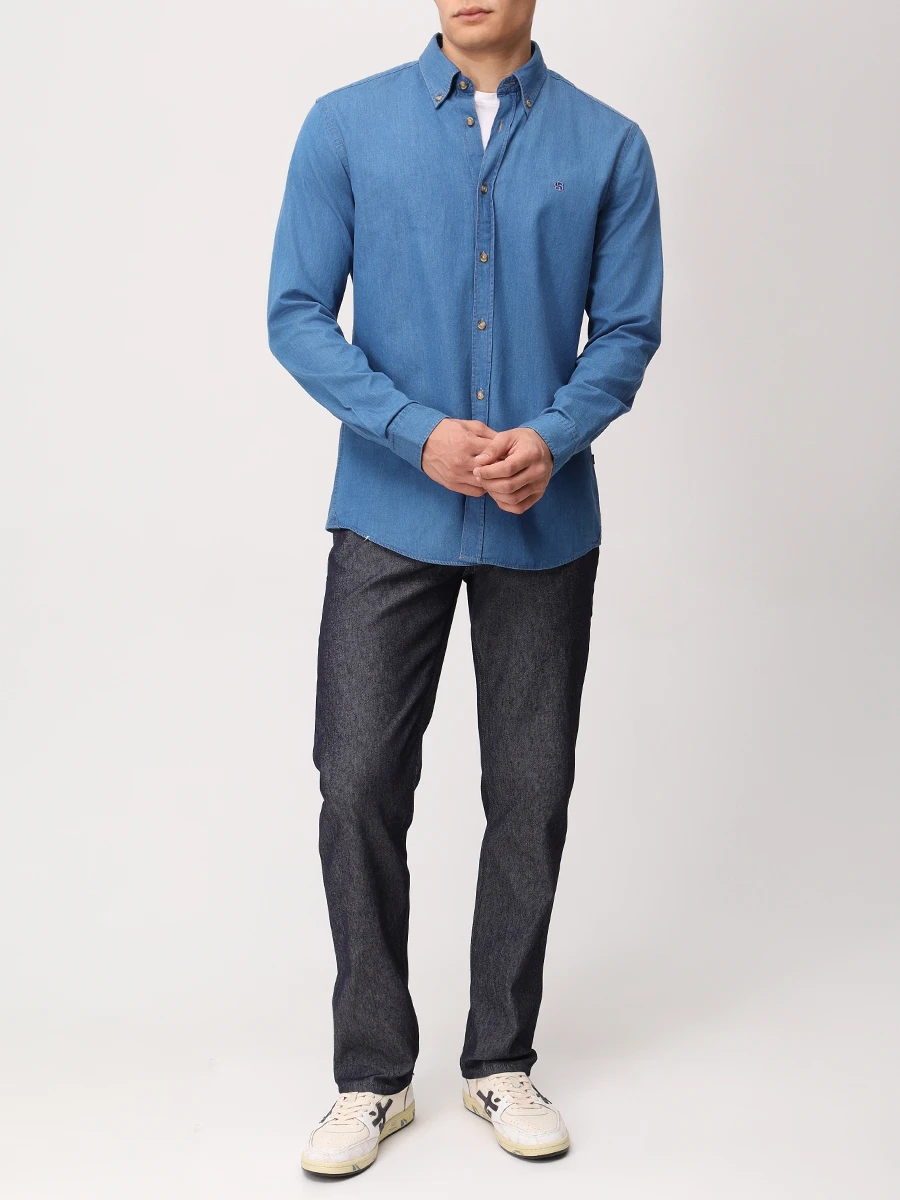 Рубашка Slim Fit хлопковая