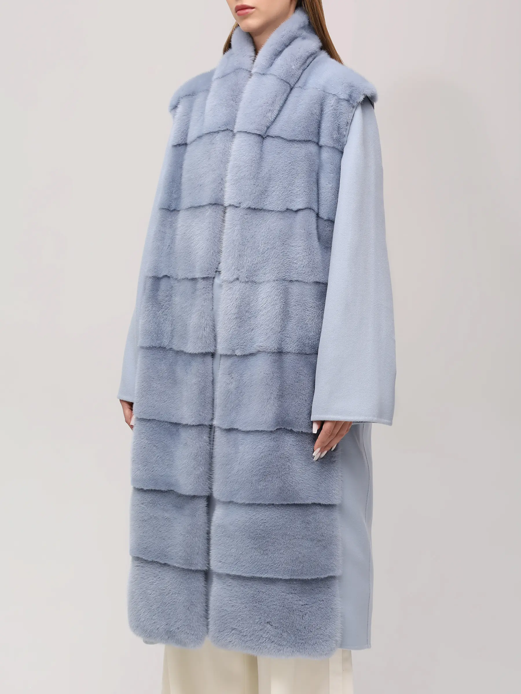 Жилет с мехом норки