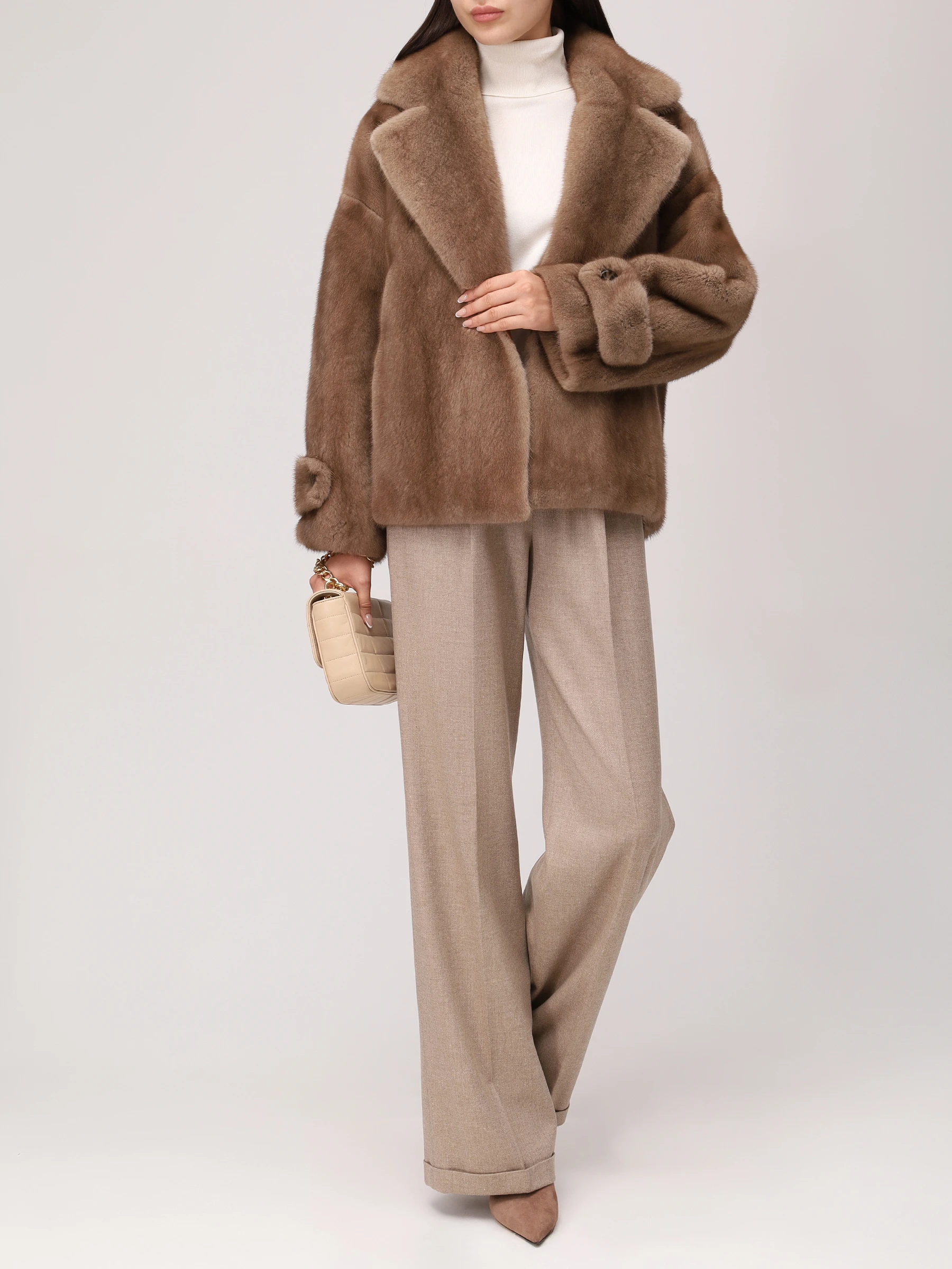 Полушубок норковый