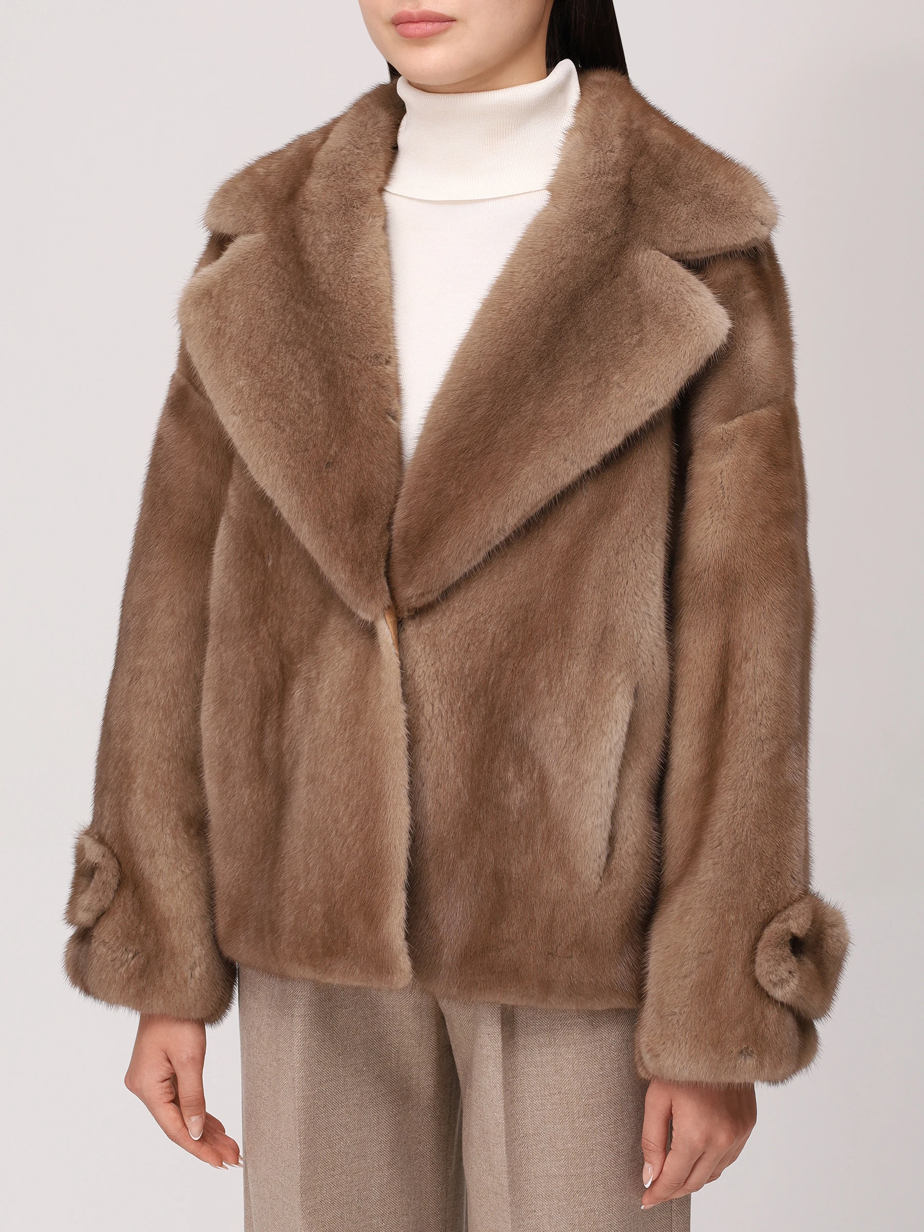 Полушубок норковый