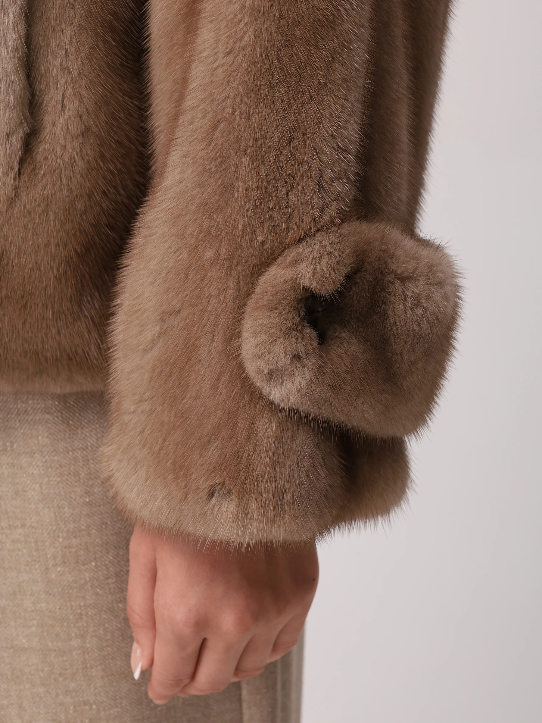 Полушубок норковый