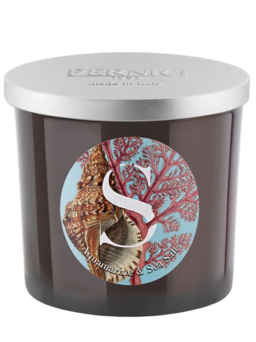 Свеча ароматическая Acquamarine & Sea Salt Аквамарин и Морская соль 200г PERNICI