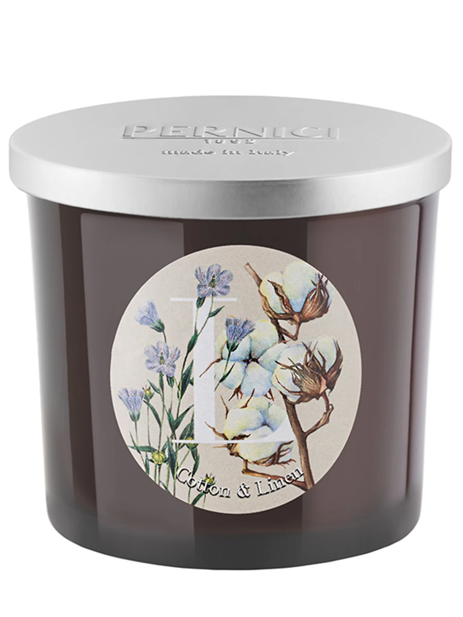 Свеча ароматическая Cotton & Linen Хлопок и Лён 200г