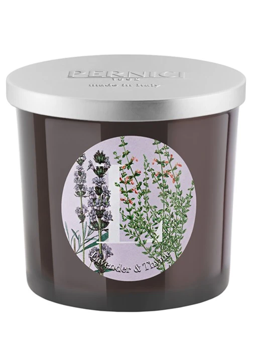 Свеча ароматическая Lavender and Thyme Лаванда и Тимьян 200г PERNICI