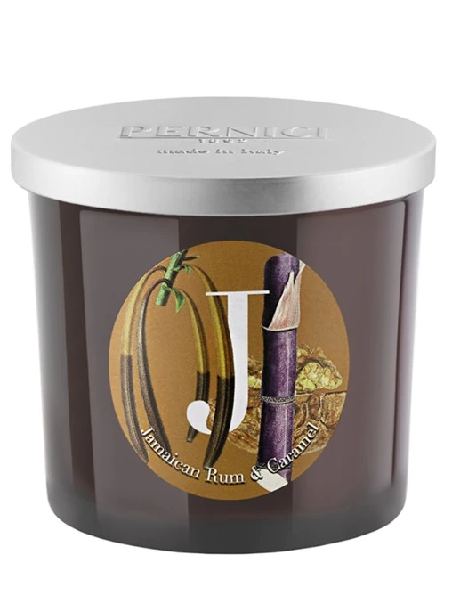 Свеча ароматическая Jamaican rum & Caramel Ямайский ром и Карамель 200г PERNICI