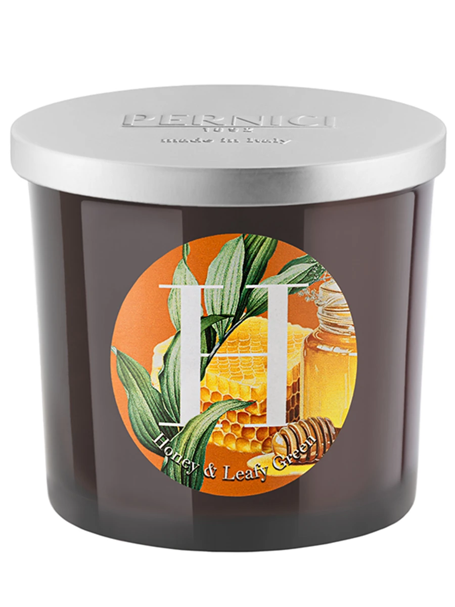 Свеча ароматическая Honey & Leafy Green Мёд и Зеленые листья 200г