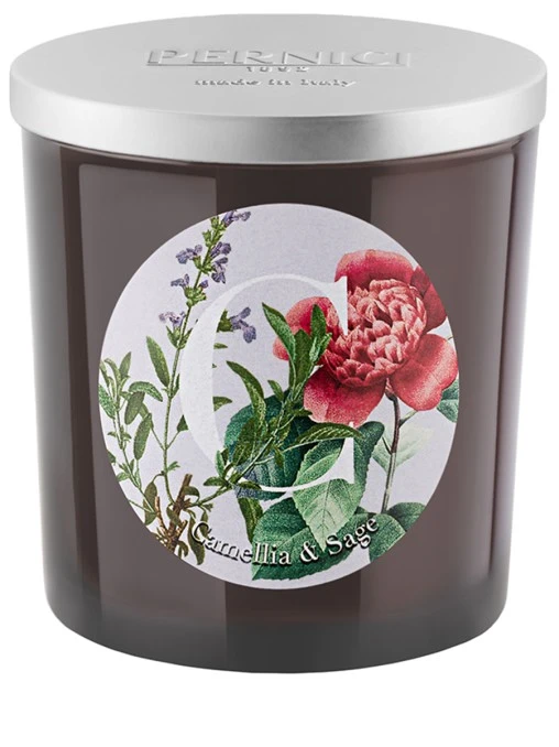 Свеча ароматическая Camellia & Sage Камелия и Шалфей 350г PERNICI