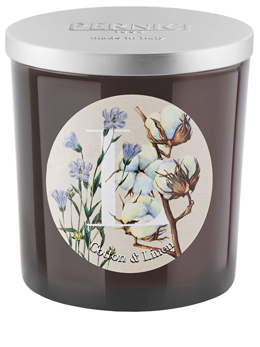 Свеча ароматическая Cotton & Linen Хлопок и Лён 350г