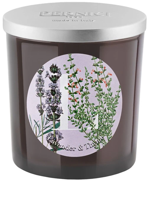 Свеча ароматическая Lavender and Thyme Лаванда и Тимьян 350г PERNICI