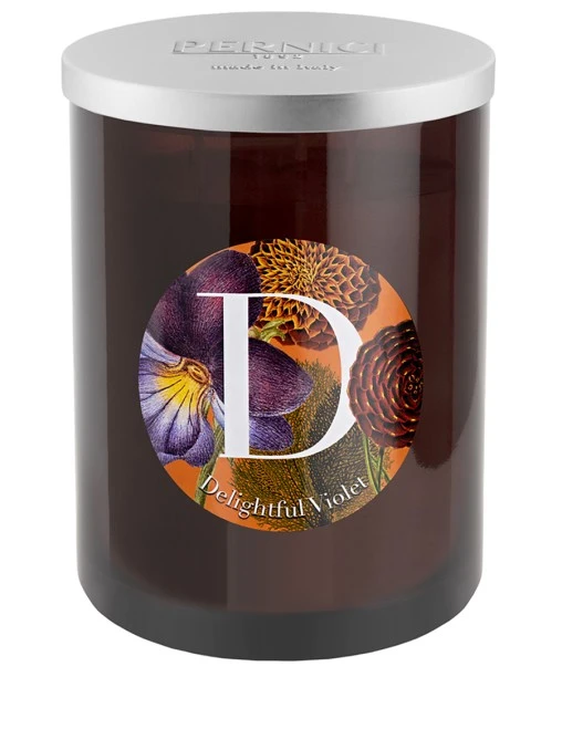 Свеча ароматическая Delightful Violet Восхитительная фиалка 900г 3 фитиля PERNICI